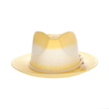 DapperFam The Hyde Park Hand-Dyed Straw Fedora Hat in #color_