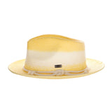 DapperFam The Hyde Park Hand-Dyed Straw Fedora Hat in #color_