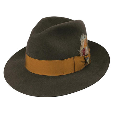 Dobbs Barrington Pinch Front Wool Felt Fedora in Sage #color_ Sage