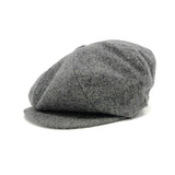 Dobbs Big Apple Newsboy Cap in Charcoal OSFM #color_ Charcoal OSFM