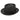 Dobbs Bishop Vented Milan Straw Pork Pie in Black #color_ Black