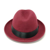 Dobbs Boulevard Center Dent Wool Felt Homburg in #color_