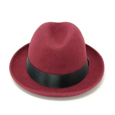 Dobbs Boulevard Center Dent Wool Felt Homburg in #color_