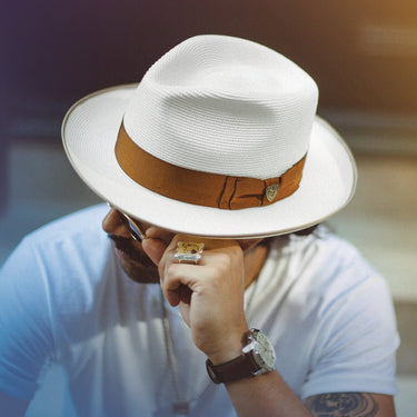 Dobbs Bradshaw Milan Straw Fedora in #color_