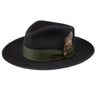 Dobbs Cool Kid Wool Felt Pinch Front Fedora in Black #color_ Black