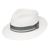 Dobbs Go Around Milan Straw Fedora in White #color_ White