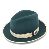 Dobbs Leviathan Center Dent Wool Fedora in Jade #color_ Jade