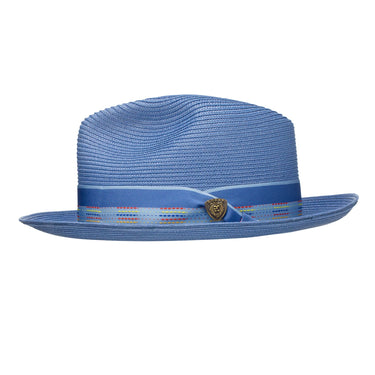 Dobbs Multiline Straw Fedora in #color_