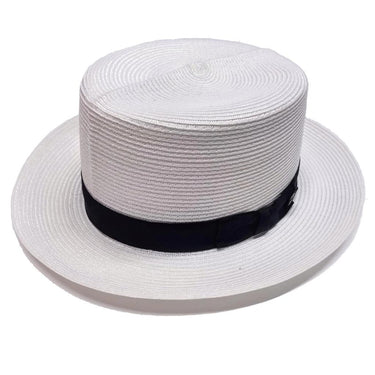 Dobbs Optimo Milan Straw Fedora in White #color_ White