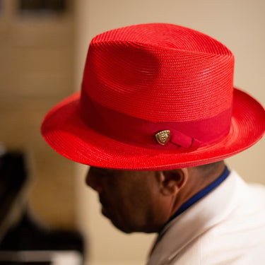 Dobbs Rosebud Milan Straw Fedora in #color_