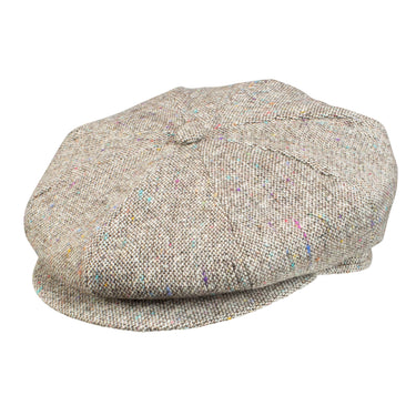 Dobbs Squire Tweed Newsboy Cap in Brown Mix #color_ Brown Mix