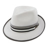 Dobbs Turlock Milan Straw Fedora in White #color_ White