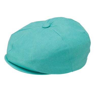 Dobbs Wellington Linen Ivy Cap in Caribbean #color_ Caribbean