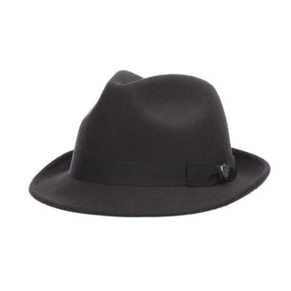 Dorfman Levin Crushable ProvatoKnit™ Fedora in Black #color_ Black