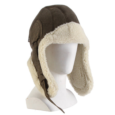 Dorfman Vail Weathered Cotton Trapper Hat in #color_