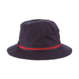 Dorfman Weather Man Water Repellent Poplin Bucket Hat in Navy #color_ Navy