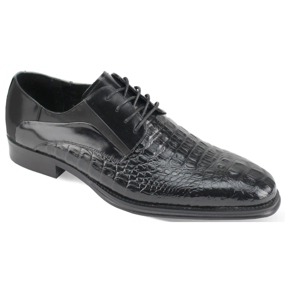 Black Mason Leather Oxfords