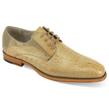 Giovanni Mason Genuine Leather Oxford in Natural #color_ Natural