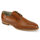 Giovanni Mason Genuine Leather Oxford in Tan #color_ Tan