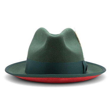 Montique Kingpin Red Bottom Wool Fedora in #color_