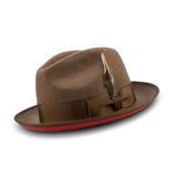 Montique Kingpin Red Bottom Wool Fedora in #color_