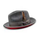 Montique Kingpin Red Bottom Wool Fedora in #color_