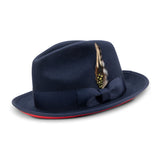 Montique Kingpin Red Bottom Wool Fedora in #color_