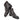 Paul Parkman Men's Gray & Black Hand-Painted Cap Toe Boots in #color_