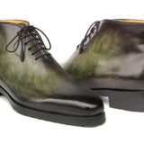 Paul Parkman Men's Green Patina Ankle Boots in #color_