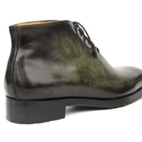 Paul Parkman Men's Green Patina Ankle Boots in #color_