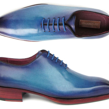 Paul Parkman Goodyear Welted Wholecut Oxfords Blue & Turquoise in #color_