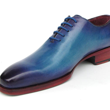 Paul Parkman Goodyear Welted Wholecut Oxfords Blue & Turquoise in #color_