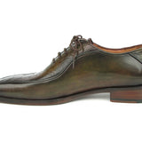 Paul Parkman Green Genuine Ostrich Leg Bicycle Toe Oxfords in #color_