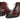 Paul Parkman Men's Bordeaux Burnished Leather Goodyear Welted Wingtip Boots in #color_