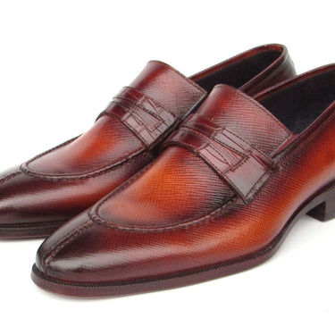 Paul Parkman Men's Split Toe Loafer Shoes Tobacco in #color_