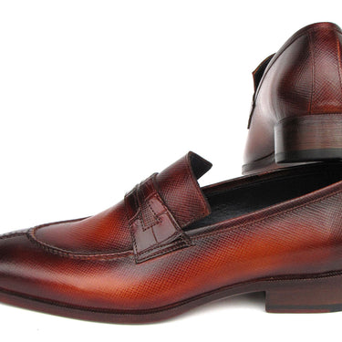 Paul Parkman Men's Split Toe Loafer Shoes Tobacco in #color_