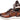 Paul Parkman Men's Brown Hand-Painted Woven Leather Sneakers in #color_