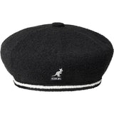 Kangol 2-Tone Bermuda Jax Women's Beret in Black #color_ Black