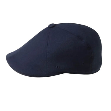 Kangol 504 Wool Flexfit Ivy Cap in Dark Blue #color_ Dark Blue