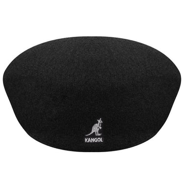 Kangol 504 Wool Ivy Cap in Black #color_ Black