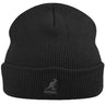 Kangol Acrylic Pull On Double Branded Beanie in Black OSFM #color_ Black OSFM