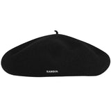 Kangol Anglobasque Wool Beret in Black #color_ Black