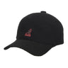 Kangol Bermuda Elastic Spacecap Baseball Cap in Black #color_ Black