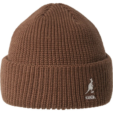 Kangol Cardinal 2-way Beanie Double Branded Beanie in Mahogany OSFM #color_ Mahogany OSFM