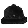 Kangol Faux Fur Casual Bucket Hat in Black #color_ Black