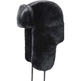 Kangol Faux Fur Trapper in Black #color_ Black