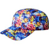 Kangol Floral 5 Panel Cap Adjustable Baseball Cap in Starry Blue Floral OSFM #color_ Starry Blue Floral OSFM