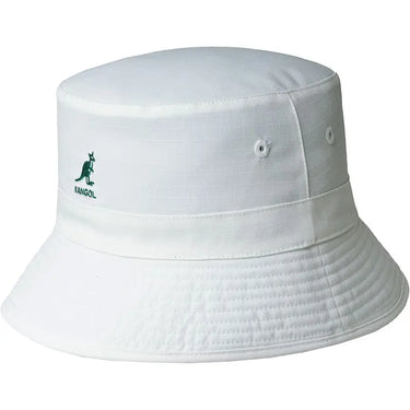 Kangol Golf Rev Reversible Bucket Hat in Green / White #color_ Green / White