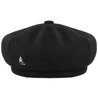 Kangol Jax (Wool) Wool Beret in Black #color_ Black