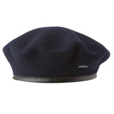 Kangol Monty Wool Beret in Dark Blue #color_ Dark Blue